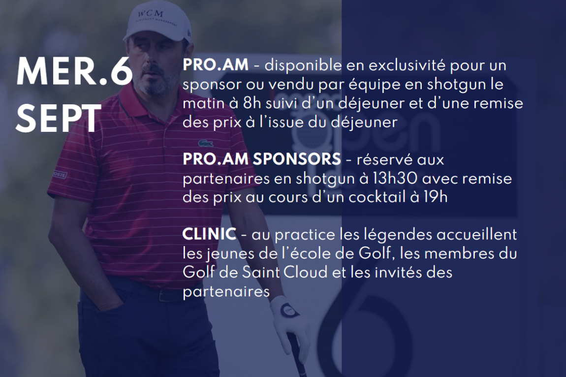 WCM Legends Open de France hosted by Jean Van de Velde 2023 